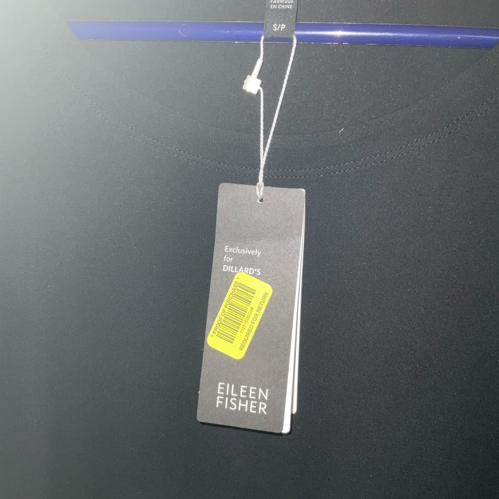 Eileen Fisher Black Crewneck tunic with Tag